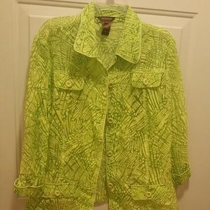 Lime green shirt